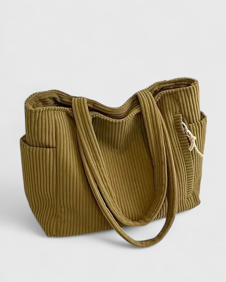 Liorane | Elegante Ripp-Tasche mit Kordel-Elementen