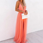 Ginevra | Maxi Dress in Light Coral