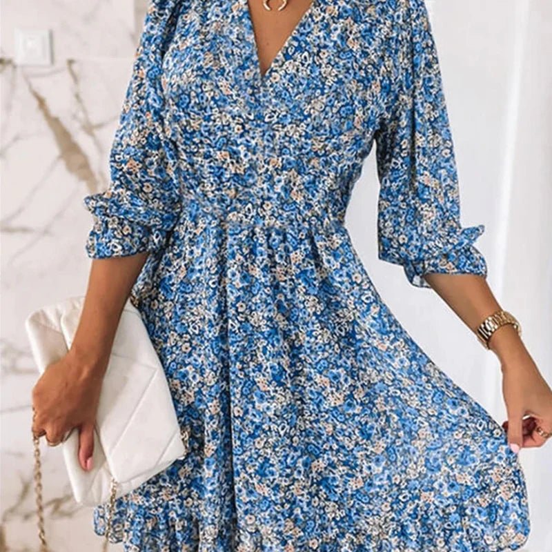 Sunna - Stilvolles Blumenkleid