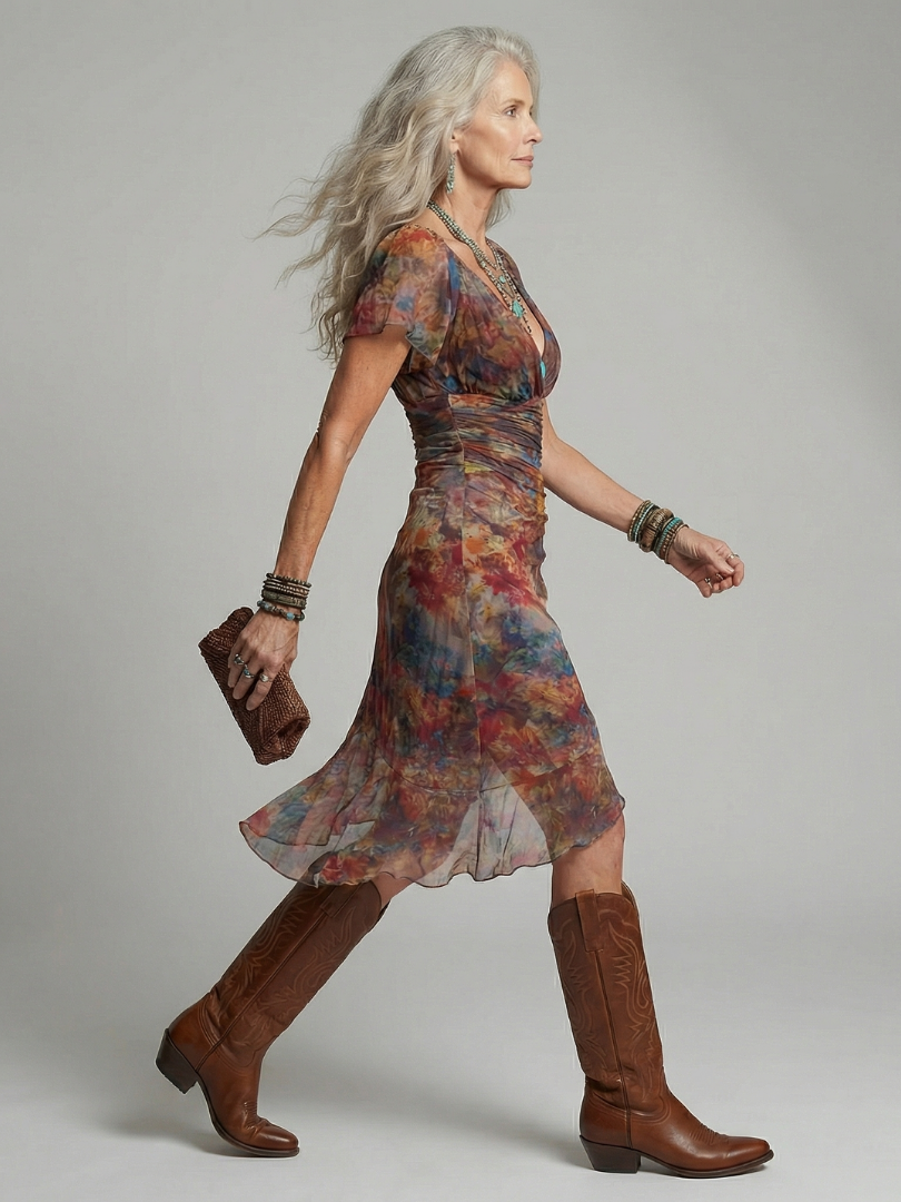 Aeris | Ruhiger Midi-Kleid Halter