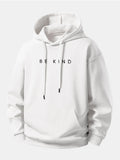 Freundlicher Druck Hoodie in lässiger Passform
