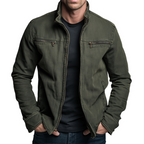 Raufeld – Retro Baumwoll-Zip-Jacke