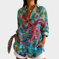 Ocean Bloom Art Blouse