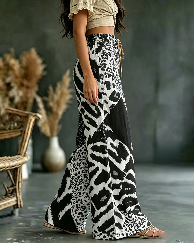 Christa | Komfortable Hose im Leopardenprint