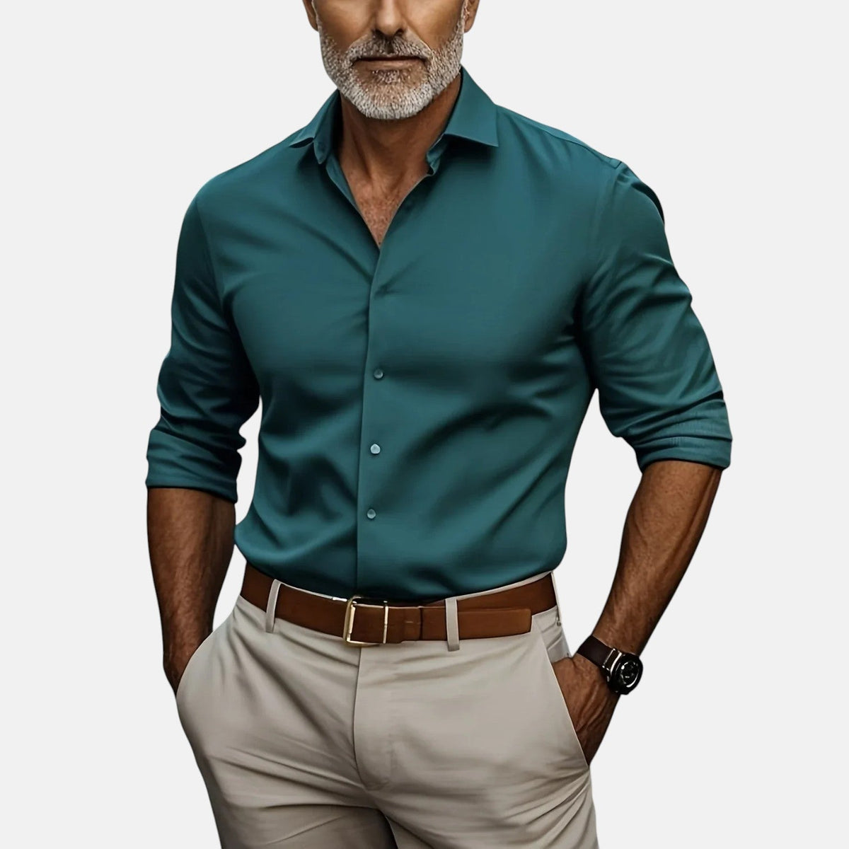 Sommerfeld | Herren Slim Fit Businesshemd, knitterfrei