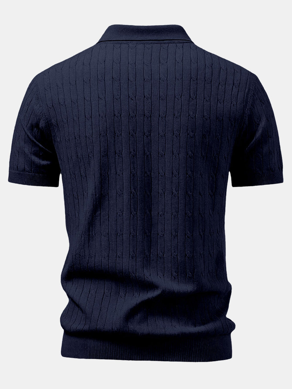 Twisted Jacquard Knit Polo & Slim Fit Tapered Pants