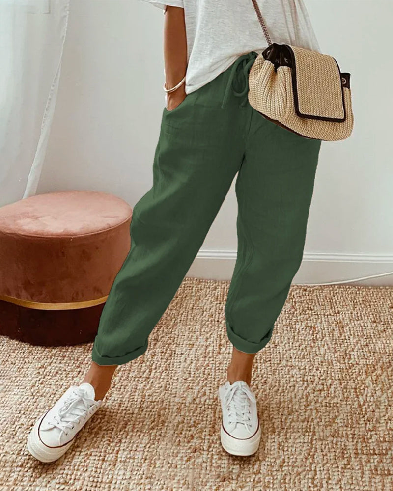 Lucie™ — Luftige Baumwoll-Leinen-Hose