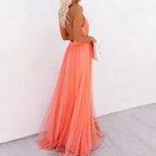 Ginevra | Maxi Dress in Light Coral