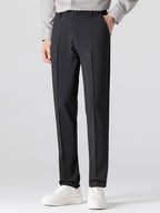 Rippstrick-Polo mit Johnny-Kragen und kontrastierenden Akzenten & figurbetonter tapered Hose
