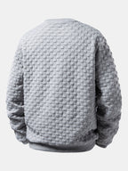 Jacquard Pullover mit Schachbrettmuster