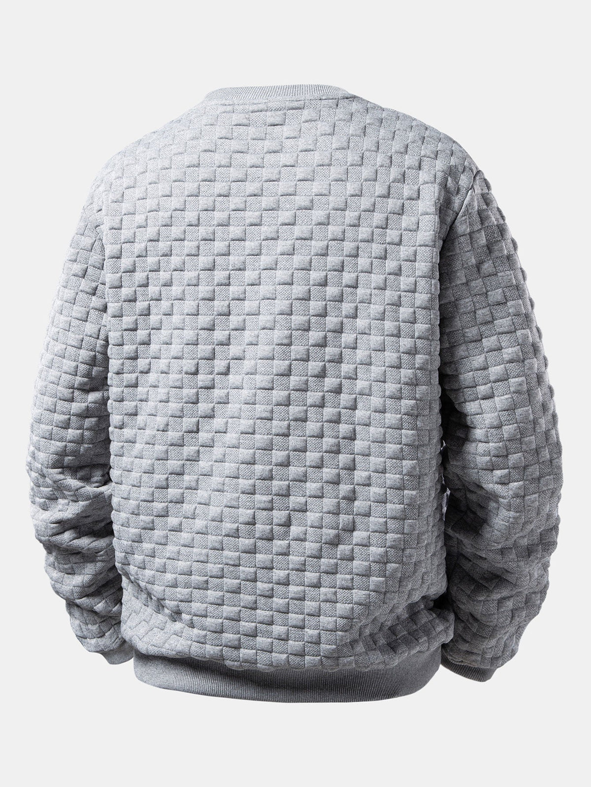 Jacquard Pullover mit Schachbrettmuster