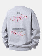 Relaxed Fit Sweatshirt with Tokyo Osaka Print