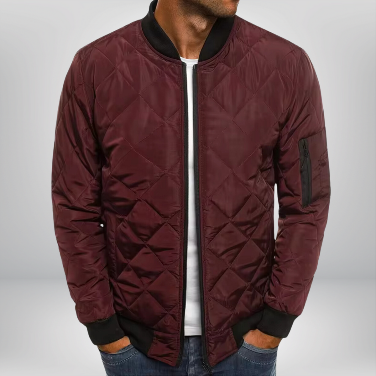 William™ - Luxe Quilted Bomber Jacket