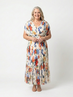 Savannah | Floral Pleated Midi Dress