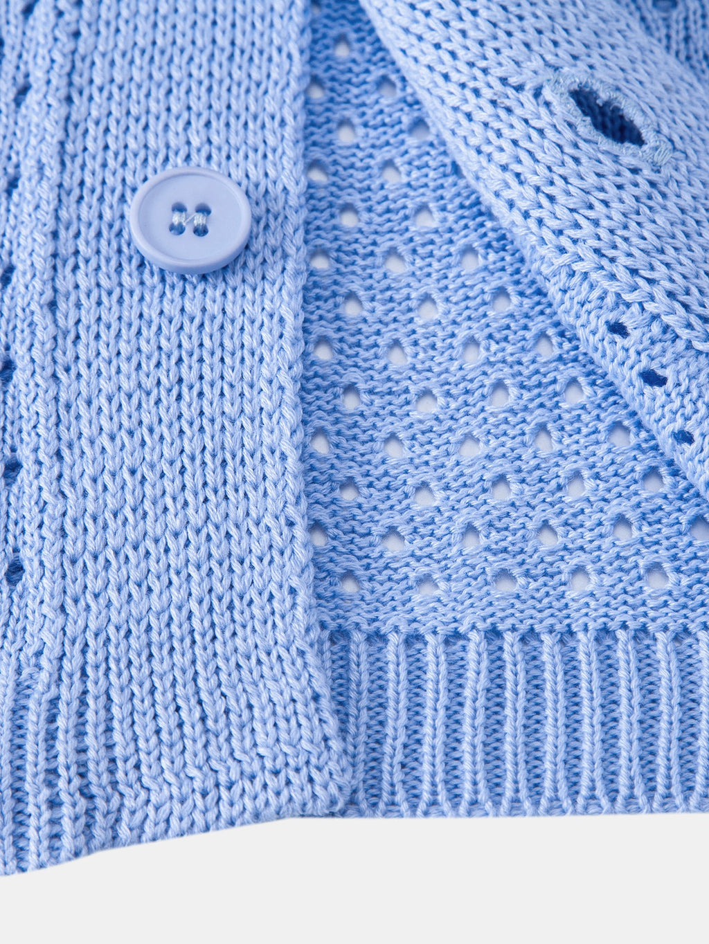 Offenes Strickshirt & Kurze Hose mit Kräuselstruktur und 5-Zoll-Kordelzug