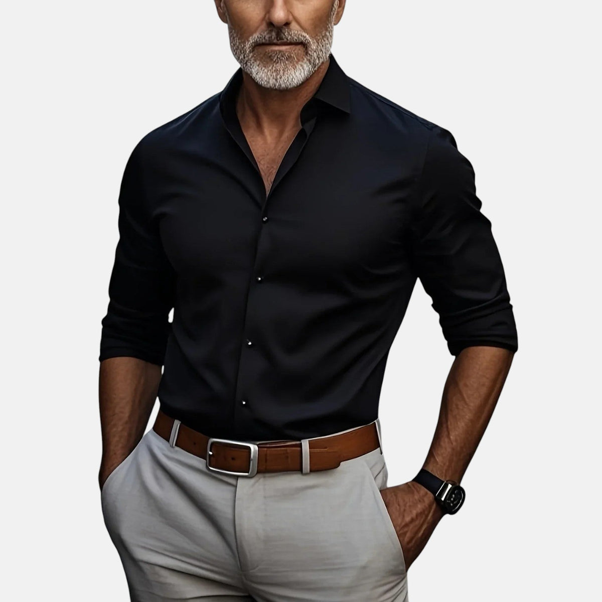 Sommerfeld | Herren Slim Fit Businesshemd, knitterfrei