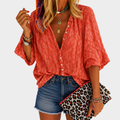 Korallenbrise Button-Up Blouse