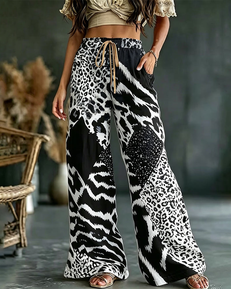 Christa | Komfortable Hose im Leopardenprint
