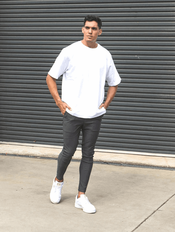 Noa Stretch Pants - Gray