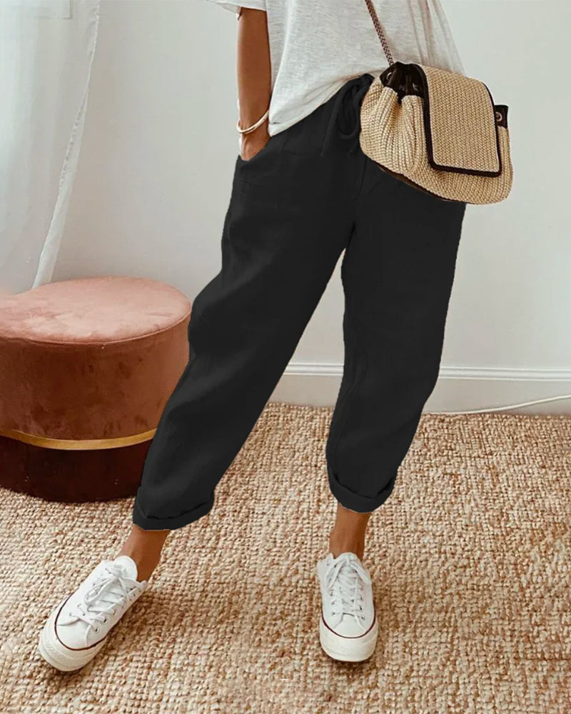 Lucie™ — Luftige Baumwoll-Leinen-Hose