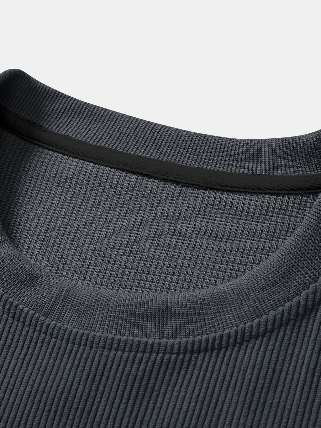Versatile 2-in-1 Crew Neck Stretch Corduroy Sweater