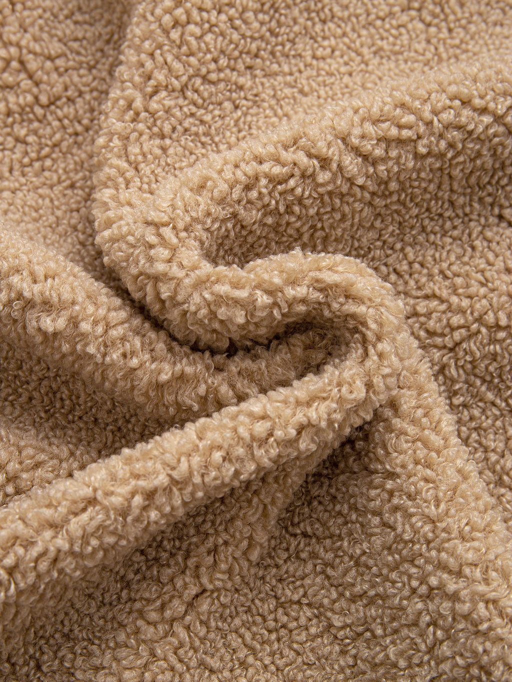 Kontrast Ruitjes Teddy Kapuzenpullover mit Reißverschluss