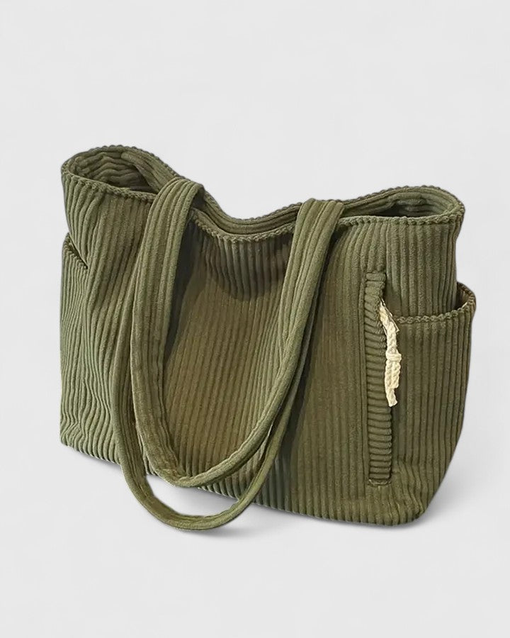 Liorane | Elegante Ripp-Tasche mit Kordel-Elementen