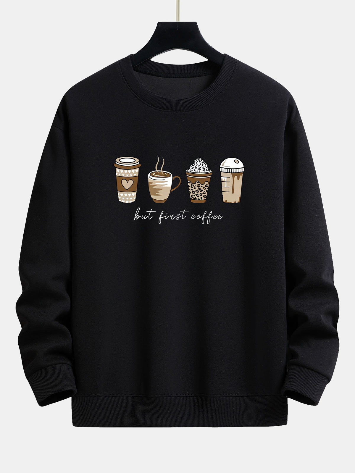 Relaxed Fit Sweatshirt in Coffee Powder