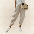 Wilma - Bequeme Freizeit-Hose aus Baumwolle und Leinen