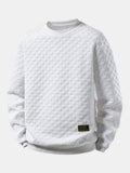 Jacquard Pullover mit Schachbrettmuster