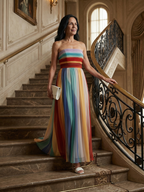 Serene | Leichtes Maxikleid mit Streifen