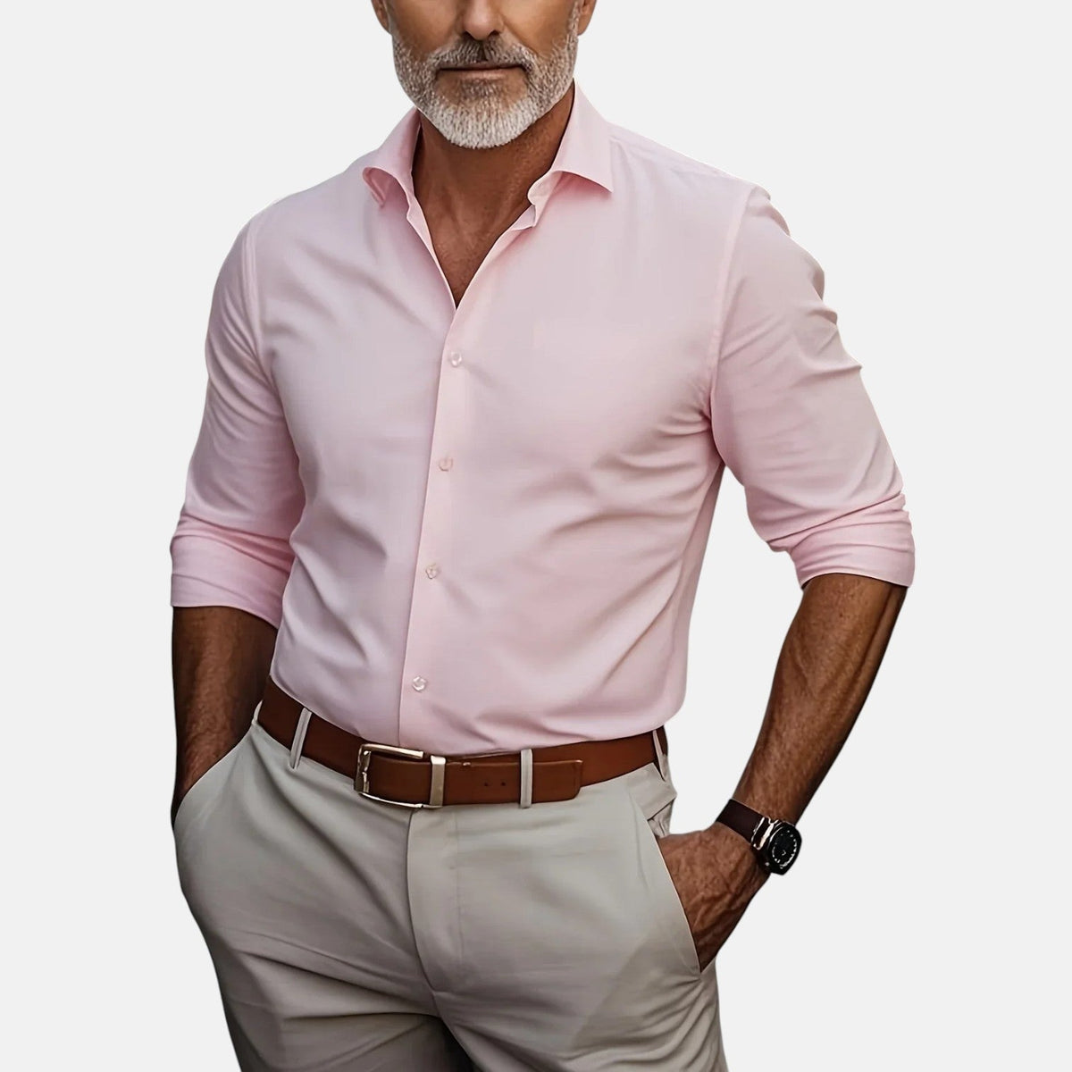 Sommerfeld | Herren Slim Fit Businesshemd, knitterfrei