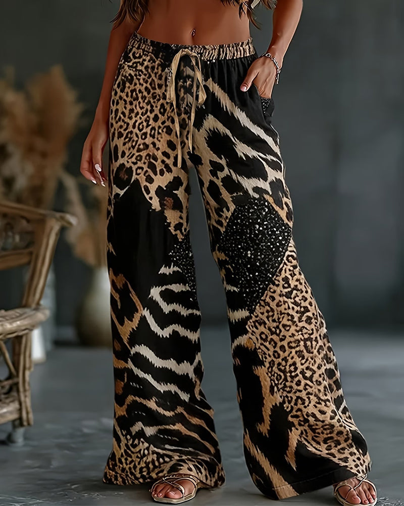 Christa | Komfortable Hose im Leopardenprint