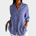 Grace Blouse in Lavender Mosaic