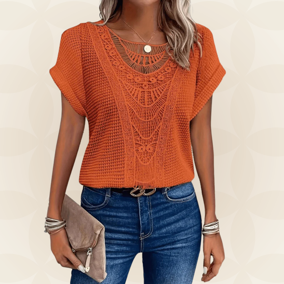 Sara | Elegante Spitzenbluse