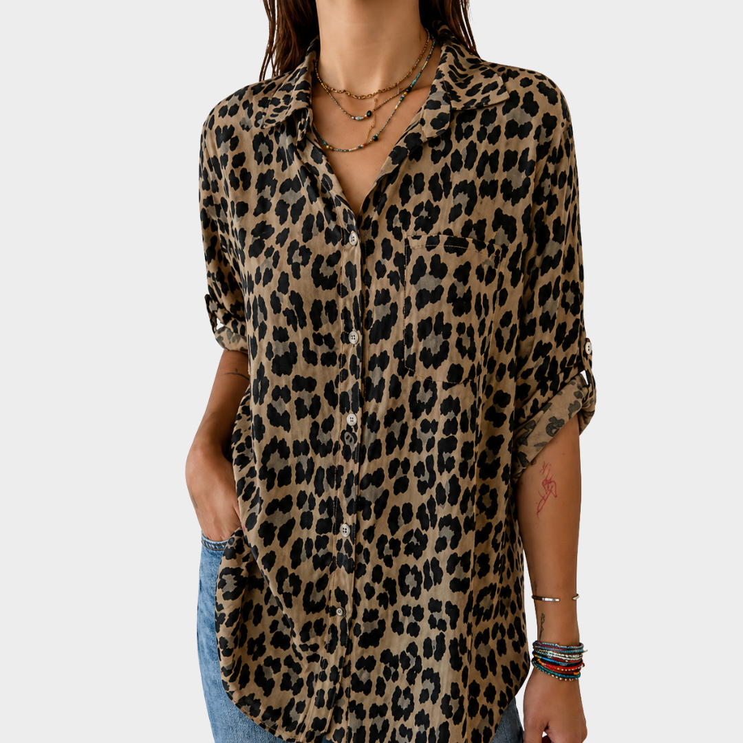 Relaxed Safari Chic Blouse