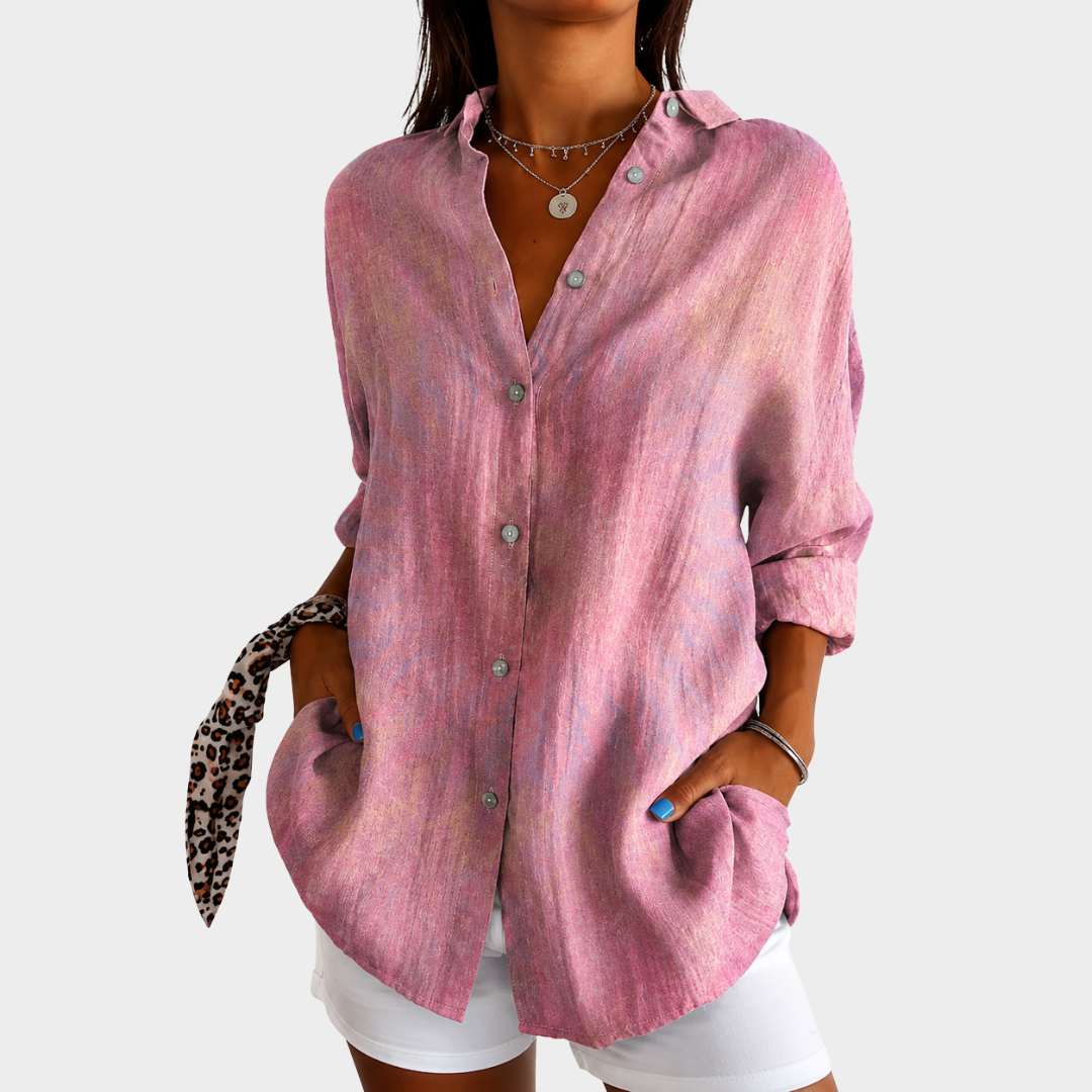 Blush Whisper Casual Blouse
