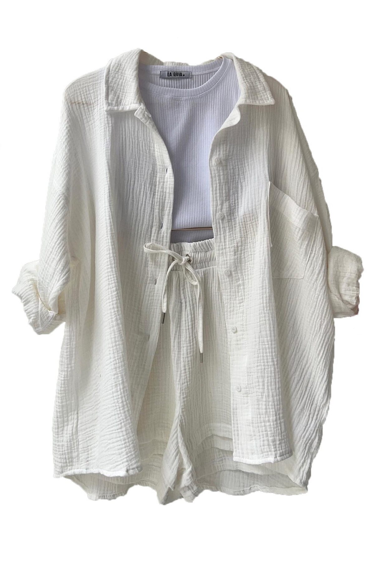 VICTORIA | ZWEITEILIGES HEMD-SHORTS-SET