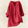 Danielle - Leichte und bequeme Bluse mit Knopfleiste