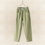 Margriet - Einfarbige Freizeit Hose aus Baumwolle und Leinen