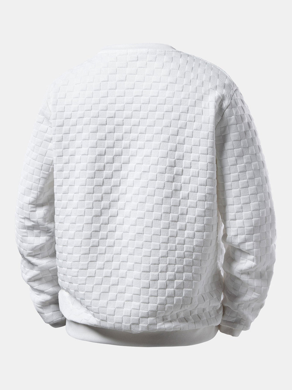 Jacquard Pullover mit Schachbrettmuster