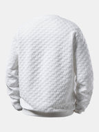 Jacquard Pullover mit Schachbrettmuster