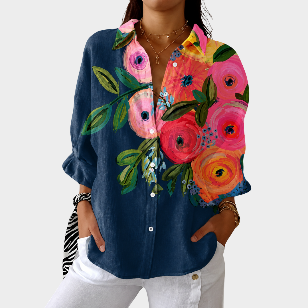 Leichte, Bunte Druckbluse