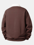 Contrast Collar Sweatshirt