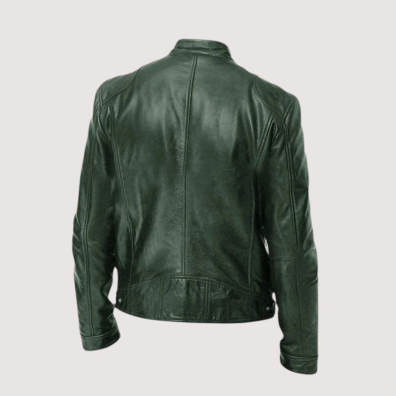 Massimo – Klassische Bikerjacke aus veganem Leder