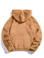 Bier Embroidered Patch Teddy Hoodie