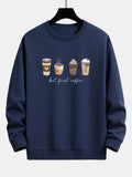 Relaxed Fit Sweatshirt in Coffee Powder