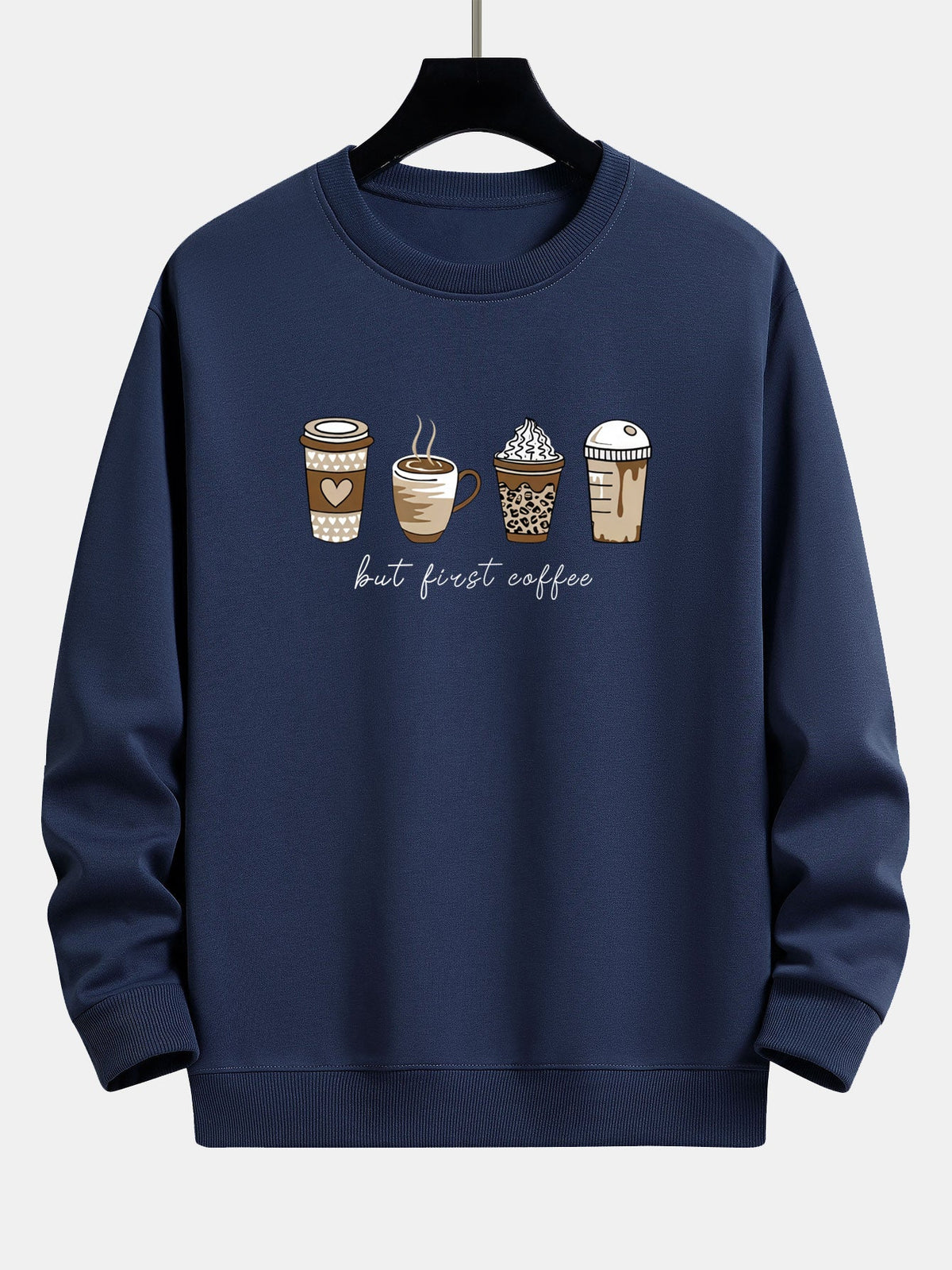 Relaxed Fit Sweatshirt in Coffee Powder