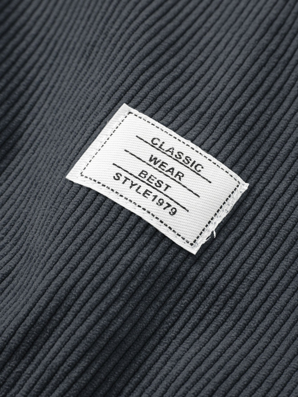 Versatile 2-in-1 Crew Neck Stretch Corduroy Sweater