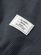 Versatile 2-in-1 Crew Neck Stretch Corduroy Sweater